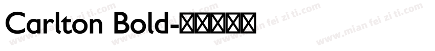 Carlton Bold字体转换
